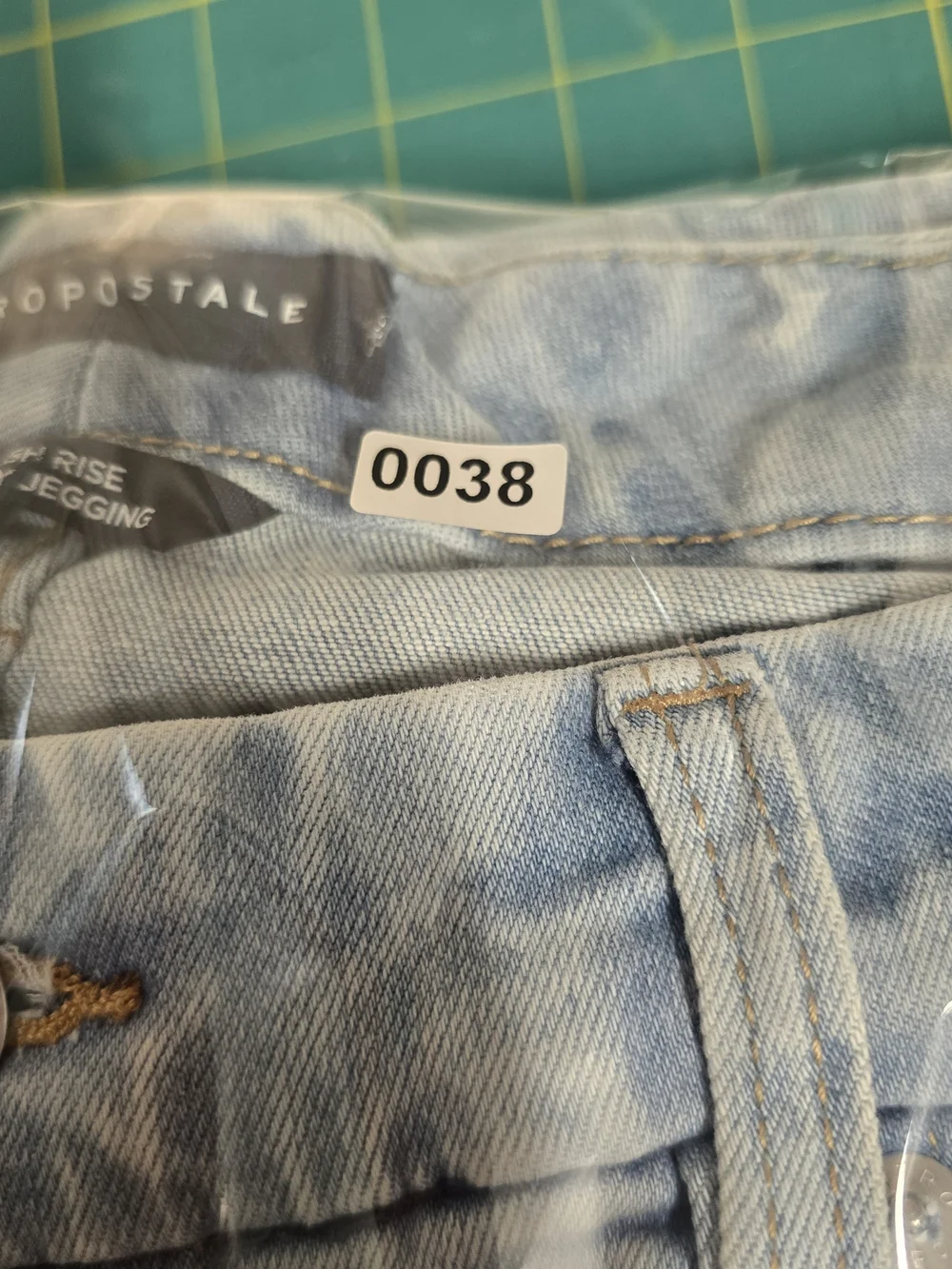 Light Wash Y2K Distressed Kids Aeropostale Jeans High Rise Jegging *0038